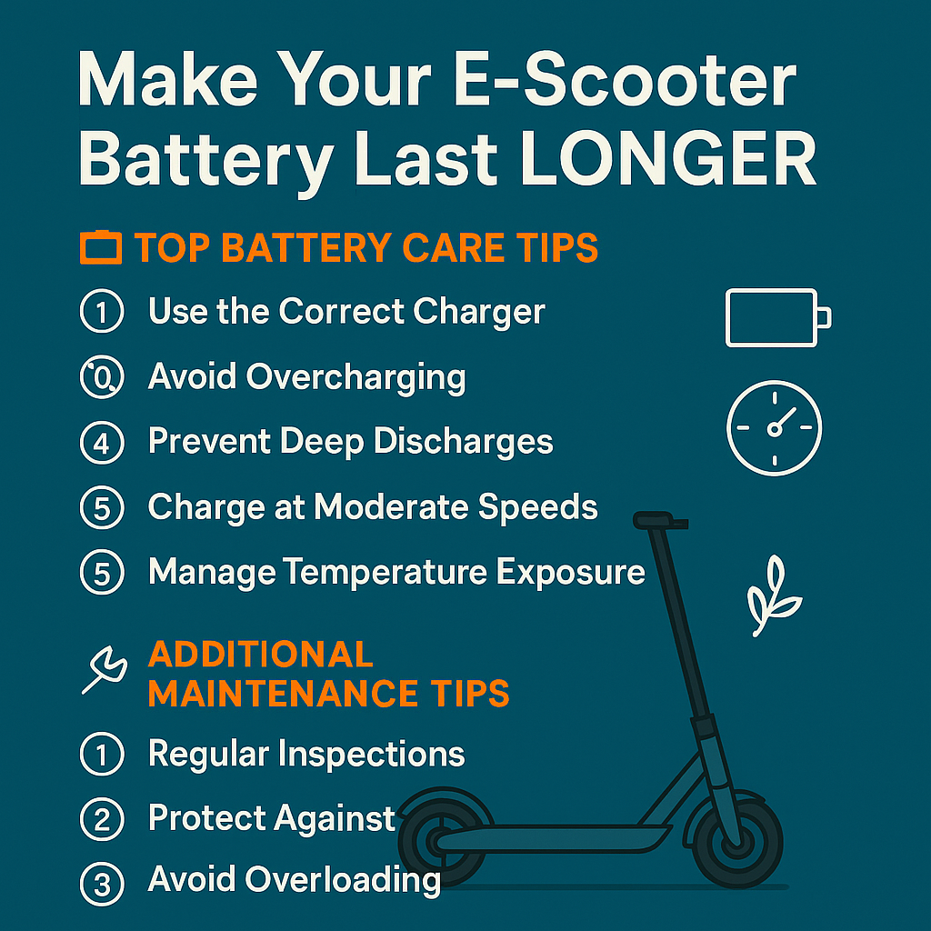 How to Increase Electric Scooter Battery Life (2025 Guide)