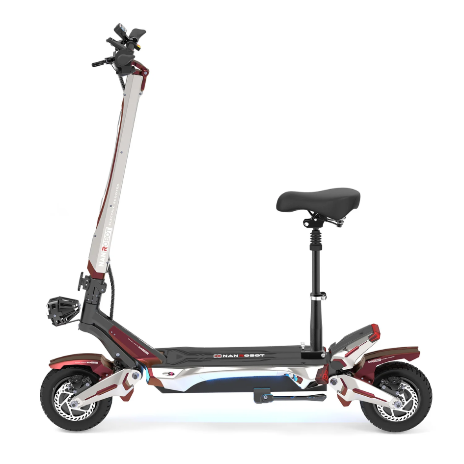 Adventure-ready Nanrobot N6 scooter built for 40 mph speed and off-road terrain