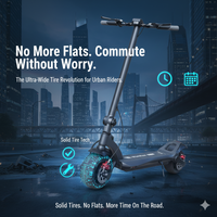 Wide Wheel Pro: The Ultimate No-Flat Commute Solution